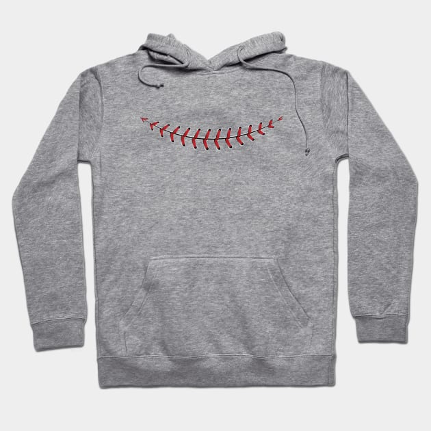 Baseball Lace Smile Hoodie