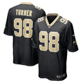 Payton Turner New Orleans Saints Game Jersey - Black