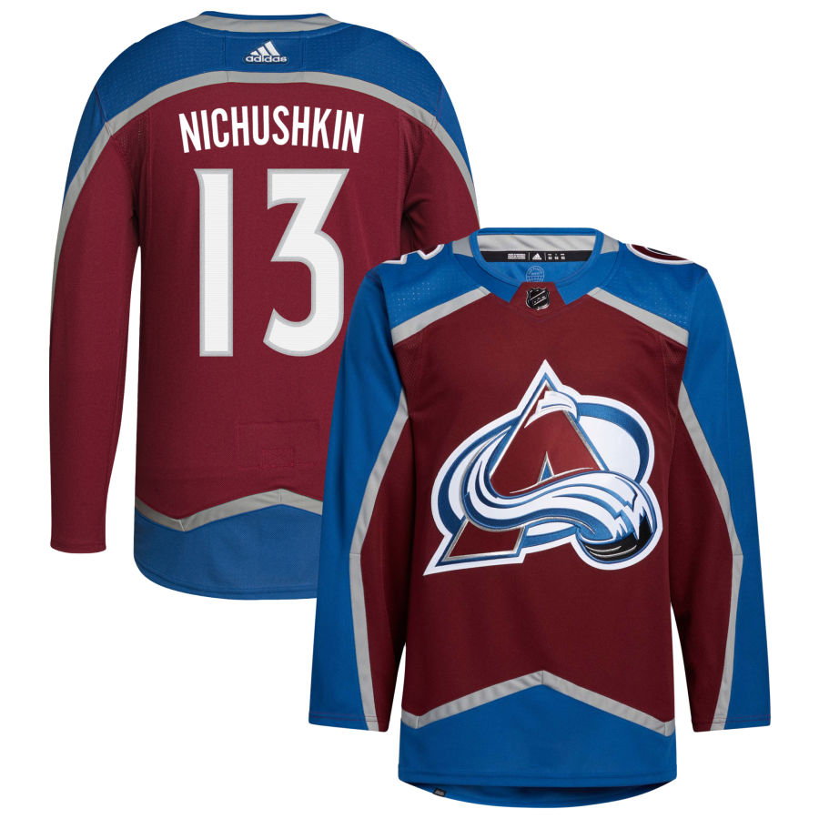 Valeri Nichushkin Colorado Avalanche Home Primegreen Authentic Pro Jersey - Burgundy