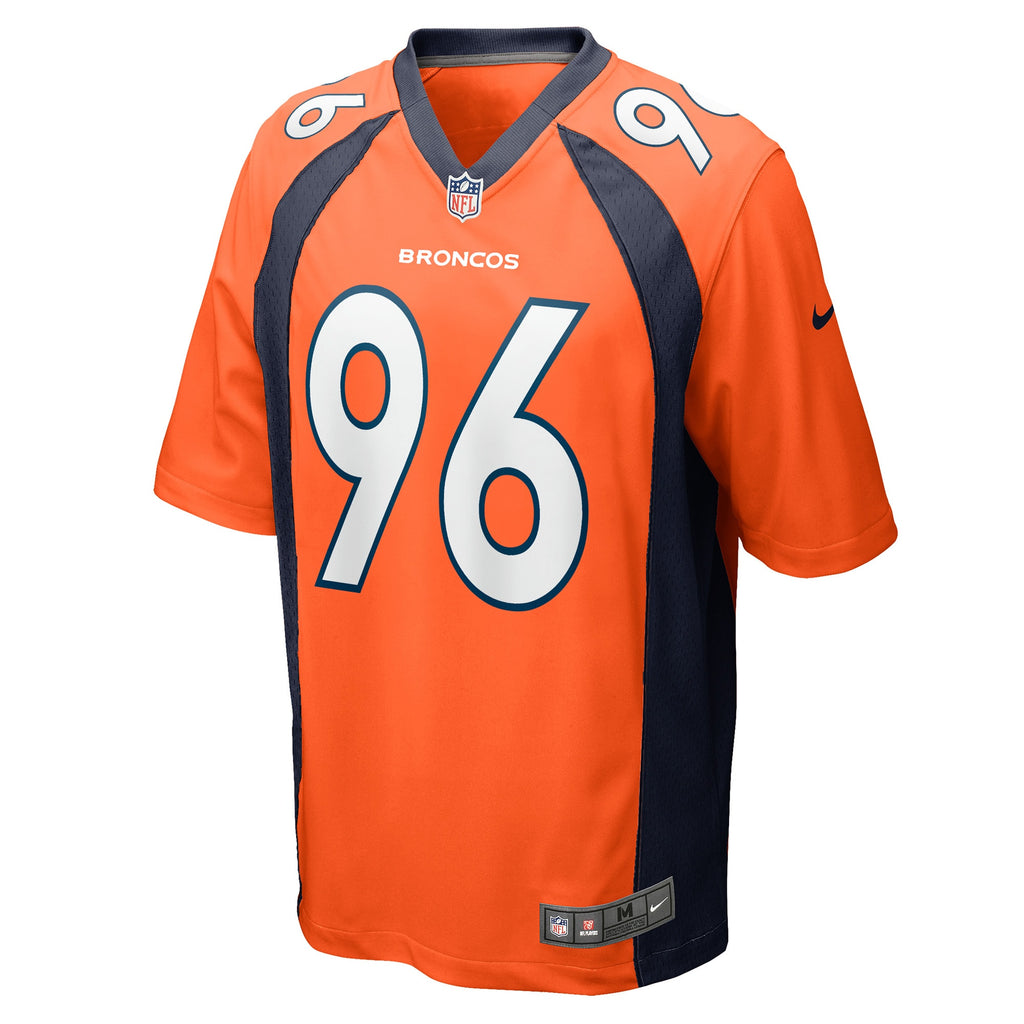Eyioma Uwazurike Denver Broncos Game Player Jersey - Orange