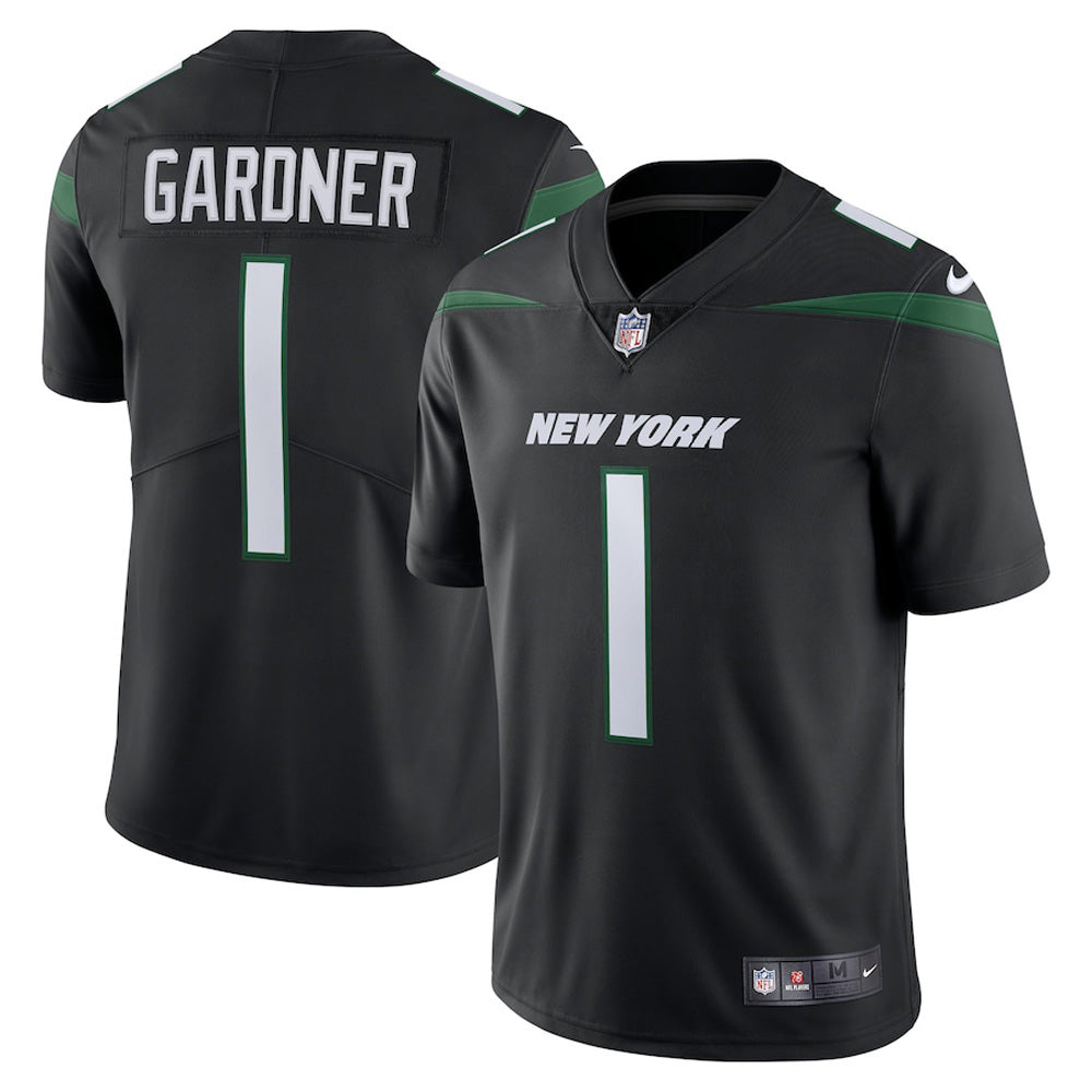 Men's New York Jets Sauce Gardner Vapor Jersey - Black