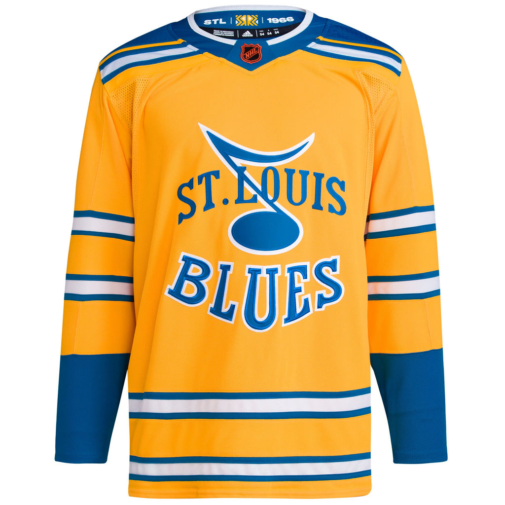 St. Louis Blues Reverse Retro 2.0 Authentic Blank Jersey - Yellow