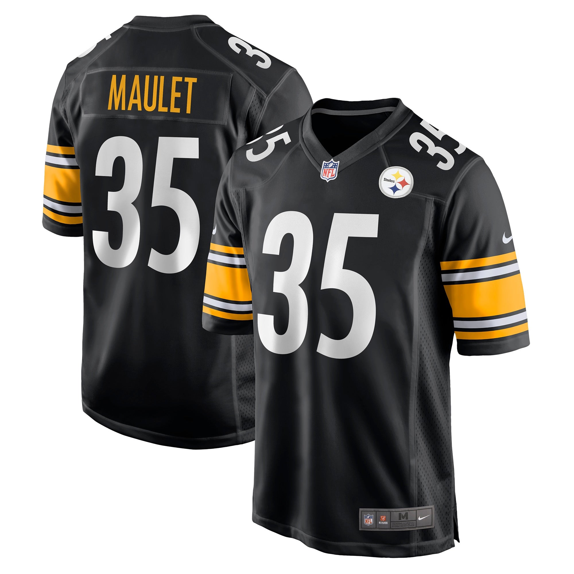 Arthur Maulet Pittsburgh Steelers Game Jersey - Black