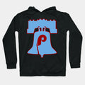 Powder Blue Retro Baseball Phillies Liberty Bell Hoodie