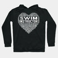 Swim Instructor Heart Hoodie