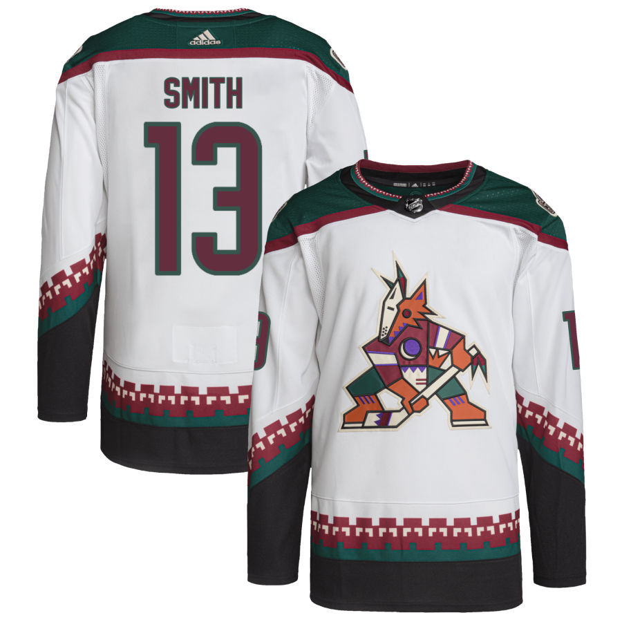 Nathan Smith Arizona Coyotes Primegreen Authentic Pro Jersey - White