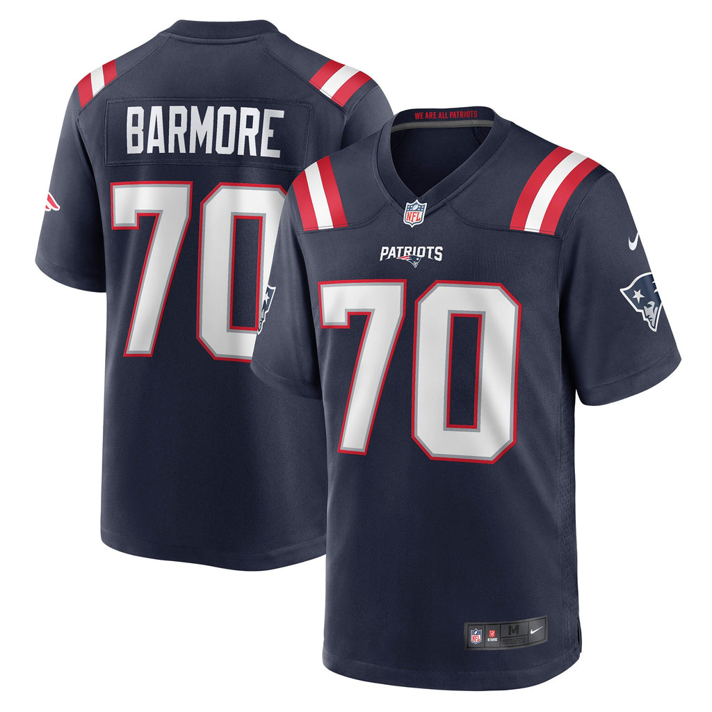 Christian Barmore New England Patriots Game Jersey - Navy