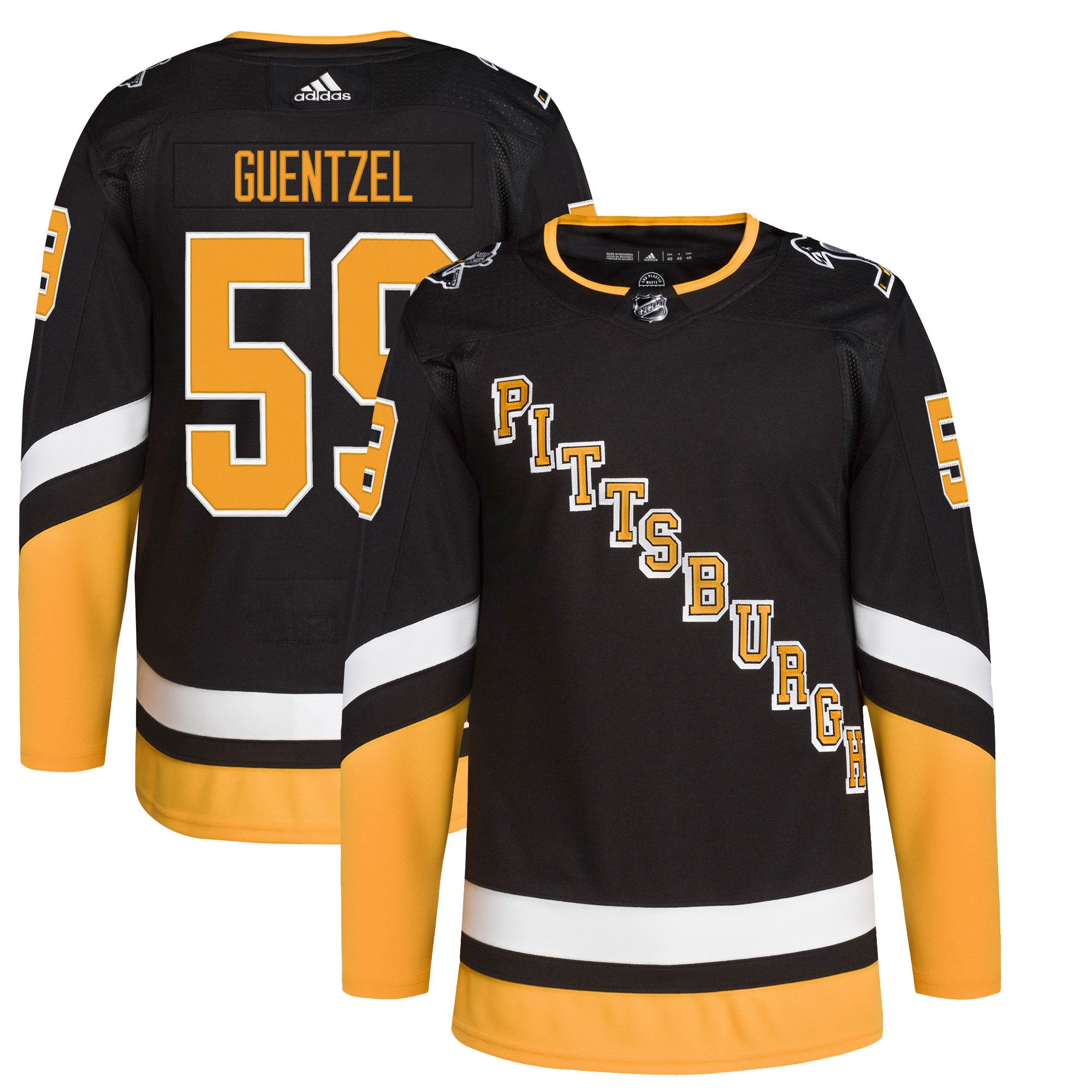 Jake Guentzel Pittsburgh Penguins 2021/22 Alternate Primegreen Authentic Pro Player Jersey - Black