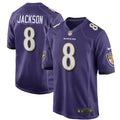 Lamar Jackson Baltimore Ravens Game Player Jersey - Purple