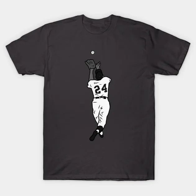 Willie Mays The Catch (Black And White) T-Shirt