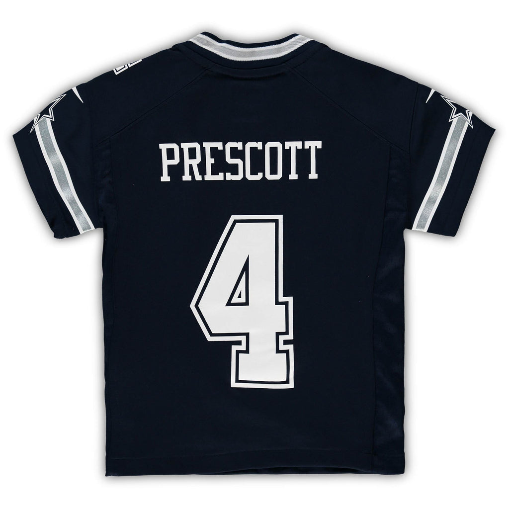 Preschool Dak Prescott Navy Dallas Cowboys Team Game Jersey