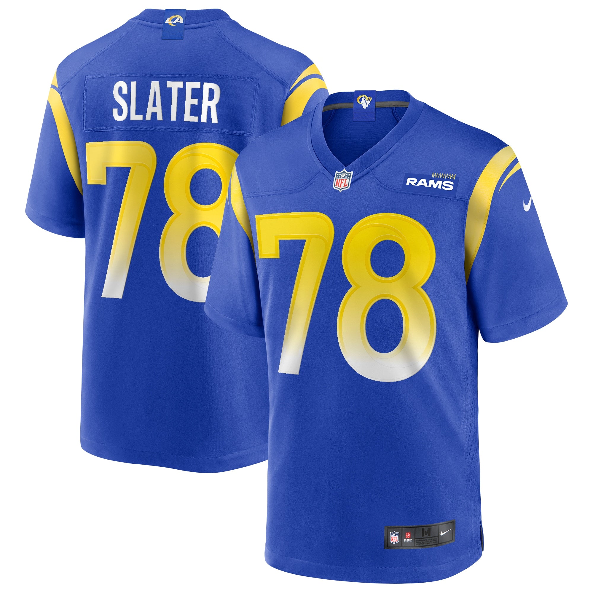 Jackie Slater Los Angeles Rams Game Retired Player Jersey - Royal