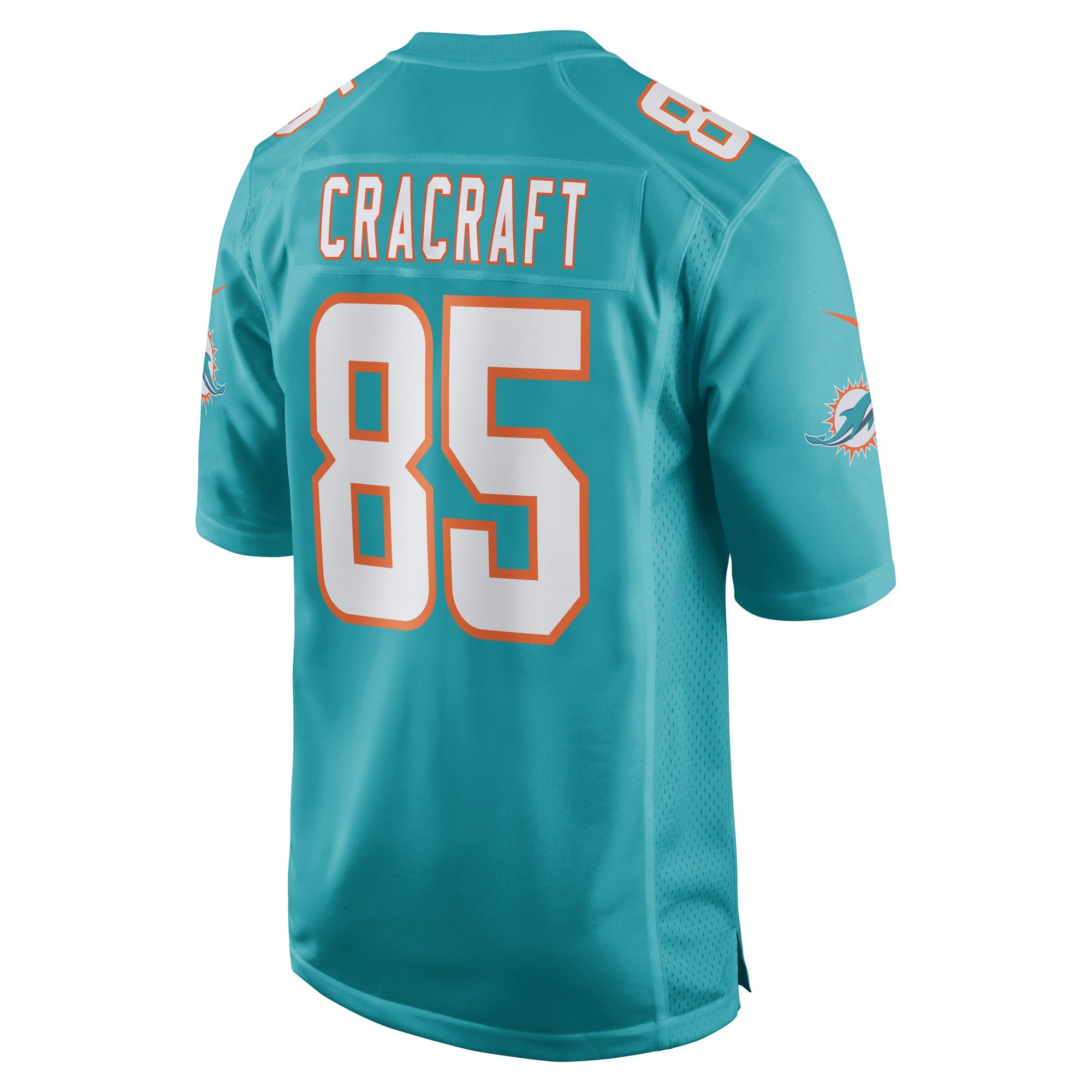 River Cracraft Miami Dolphins Game Player Jersey - Aqua
