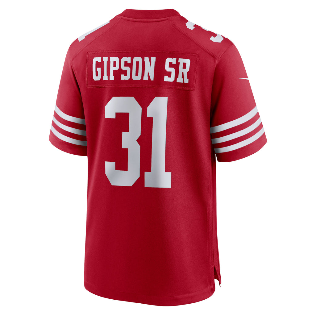Tashaun Gipson Sr. San Francisco 49ers Home Game Player Jersey - Scarlet