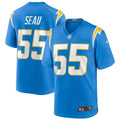 Junior Seau Los Angeles Chargers Game Retired Player Jersey - Powder Blue