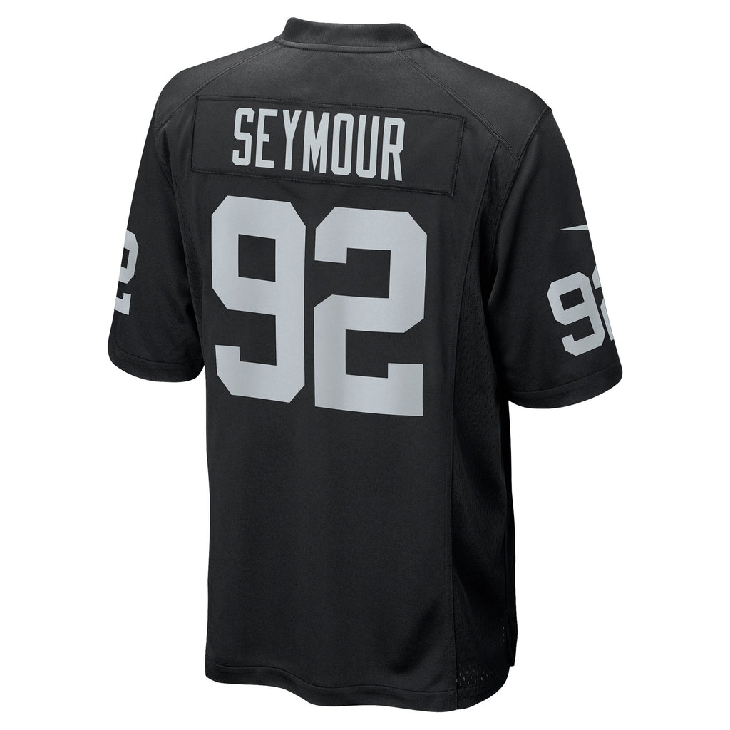 Richard Seymour Las Vegas Raiders Retired Player Game Jersey - Black