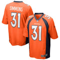 Justin Simmons Denver Broncos Game Jersey - Orange