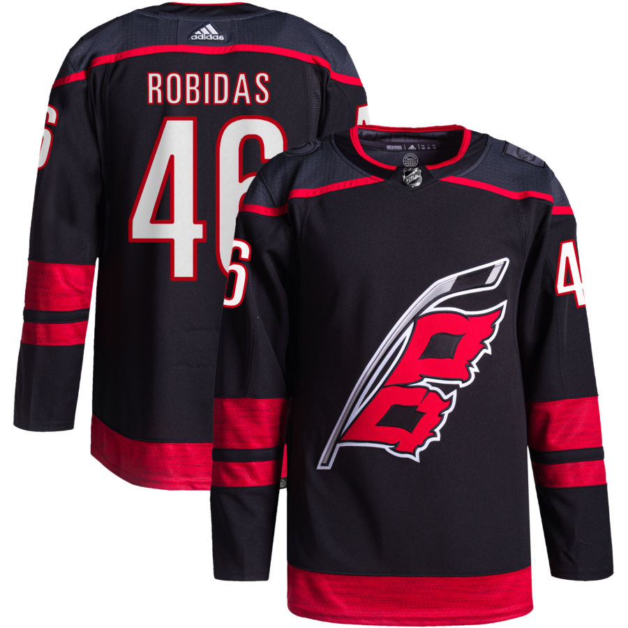 Justin Robidas Carolina Hurricanes Alternate Primegreen Authentic Pro Jersey - Black