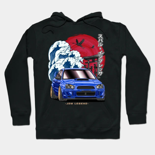 Jdm Subie Impreza Wrx Sti Blobeye Hoodie