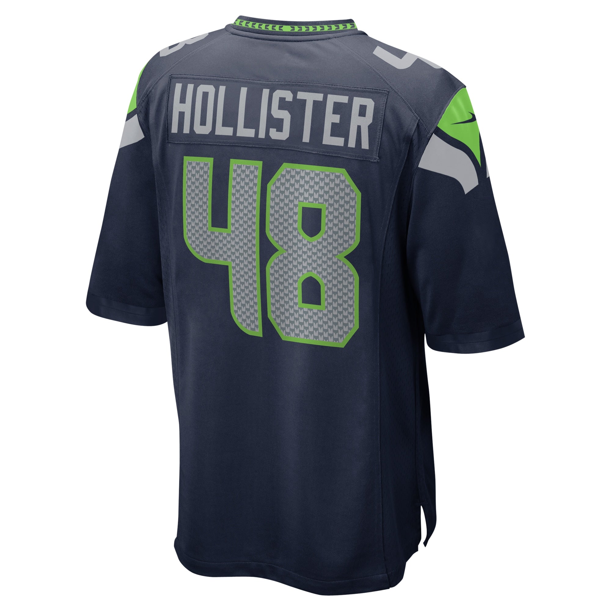 Jacob Hollister Seattle Seahawks Home Game Player Jersey - College Navy