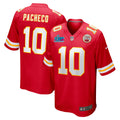 Isiah Pacheco Kansas City Chiefs Super Bowl LVII Patch Game Jersey - Red