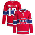 Josh Anderson Montreal Canadiens Home Primegreen Authentic Pro Jersey - Red