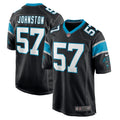 Clay Johnston Carolina Panthers Game Jersey - Black