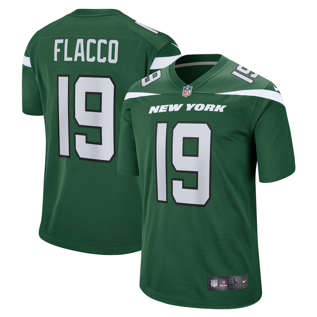 Joe Flacco New York Jets Player Game Jersey - Gotham Green