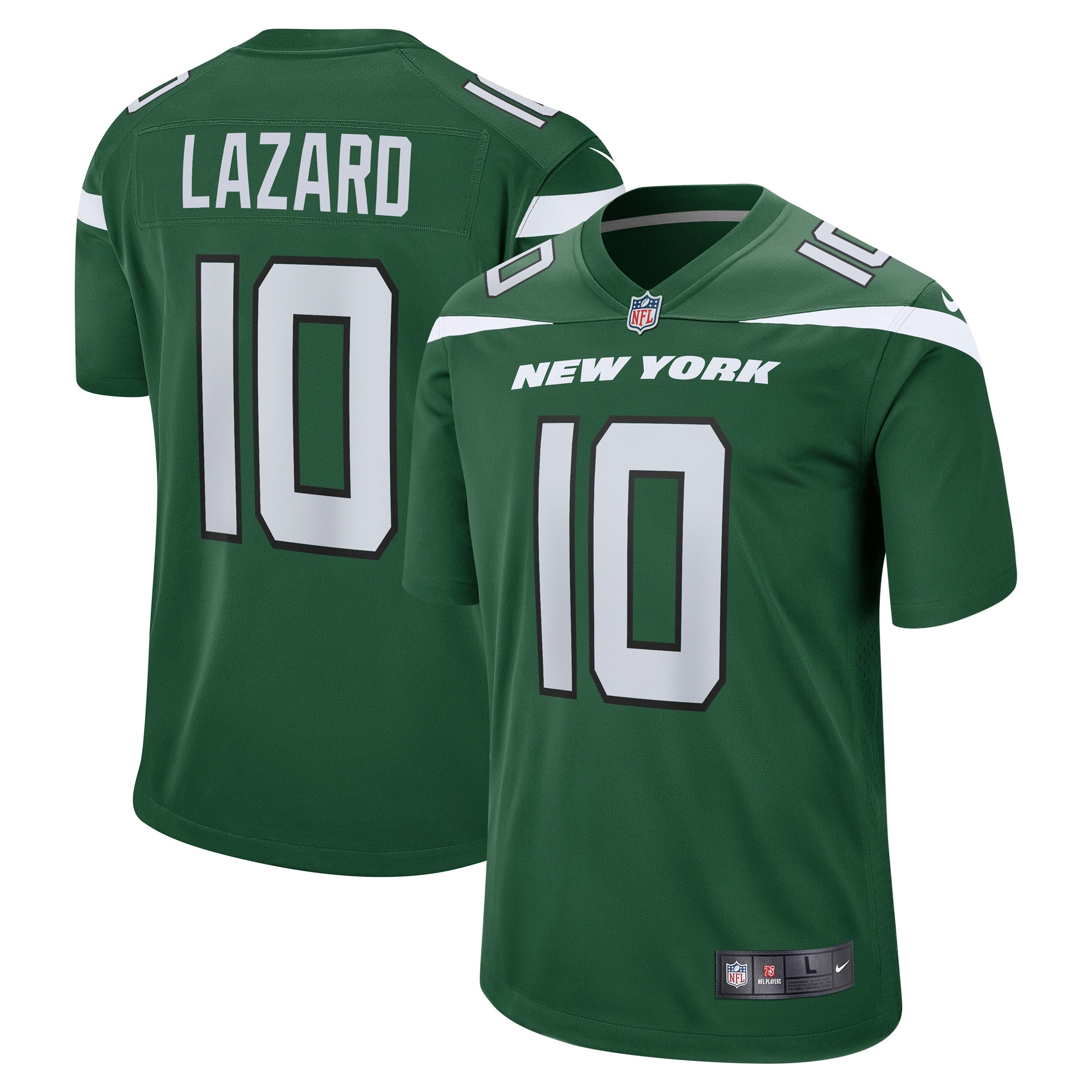 Allen Lazard New York Jets Game Player Jersey - Gotham Green