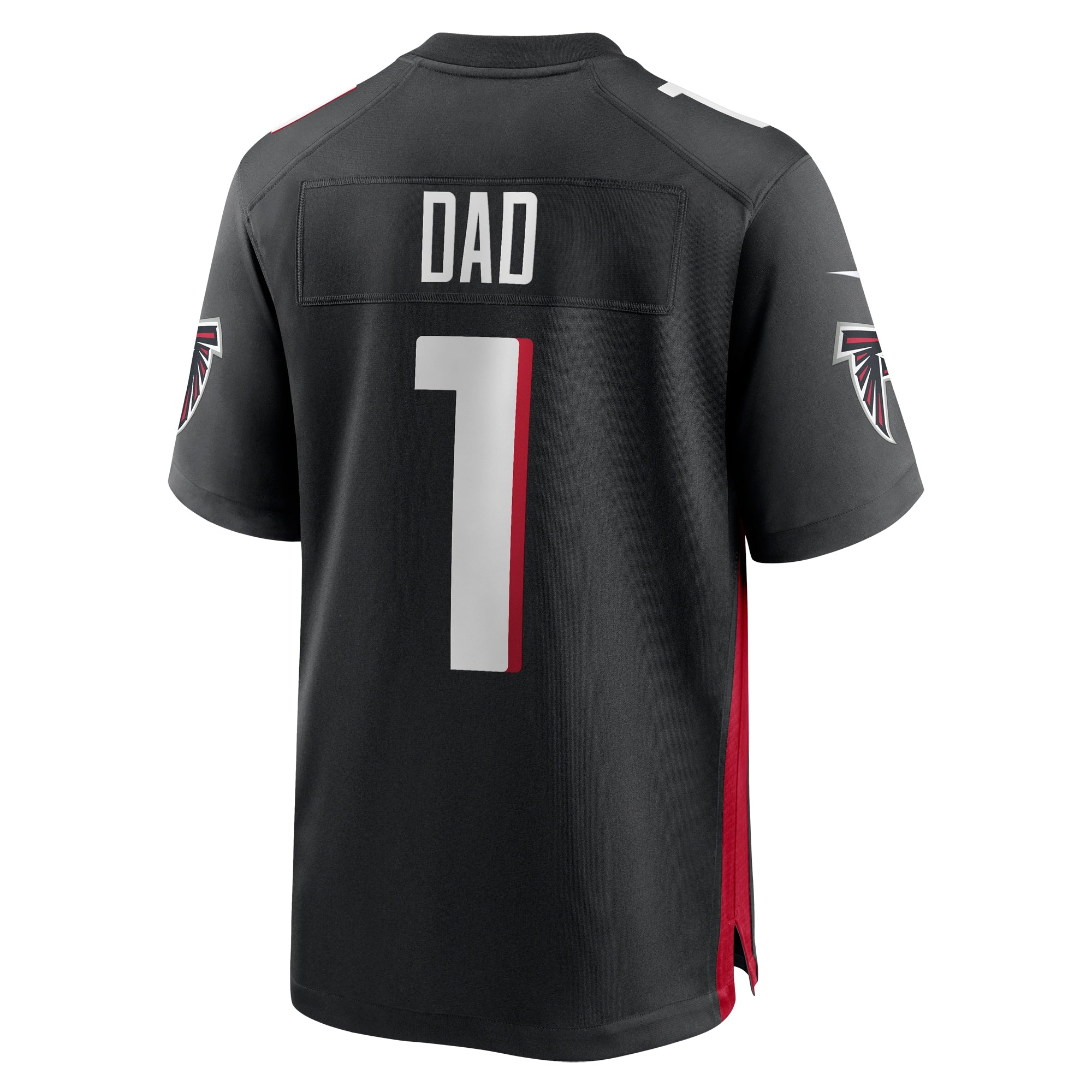 Number 1 Dad Atlanta Falcons Game Jersey - Black