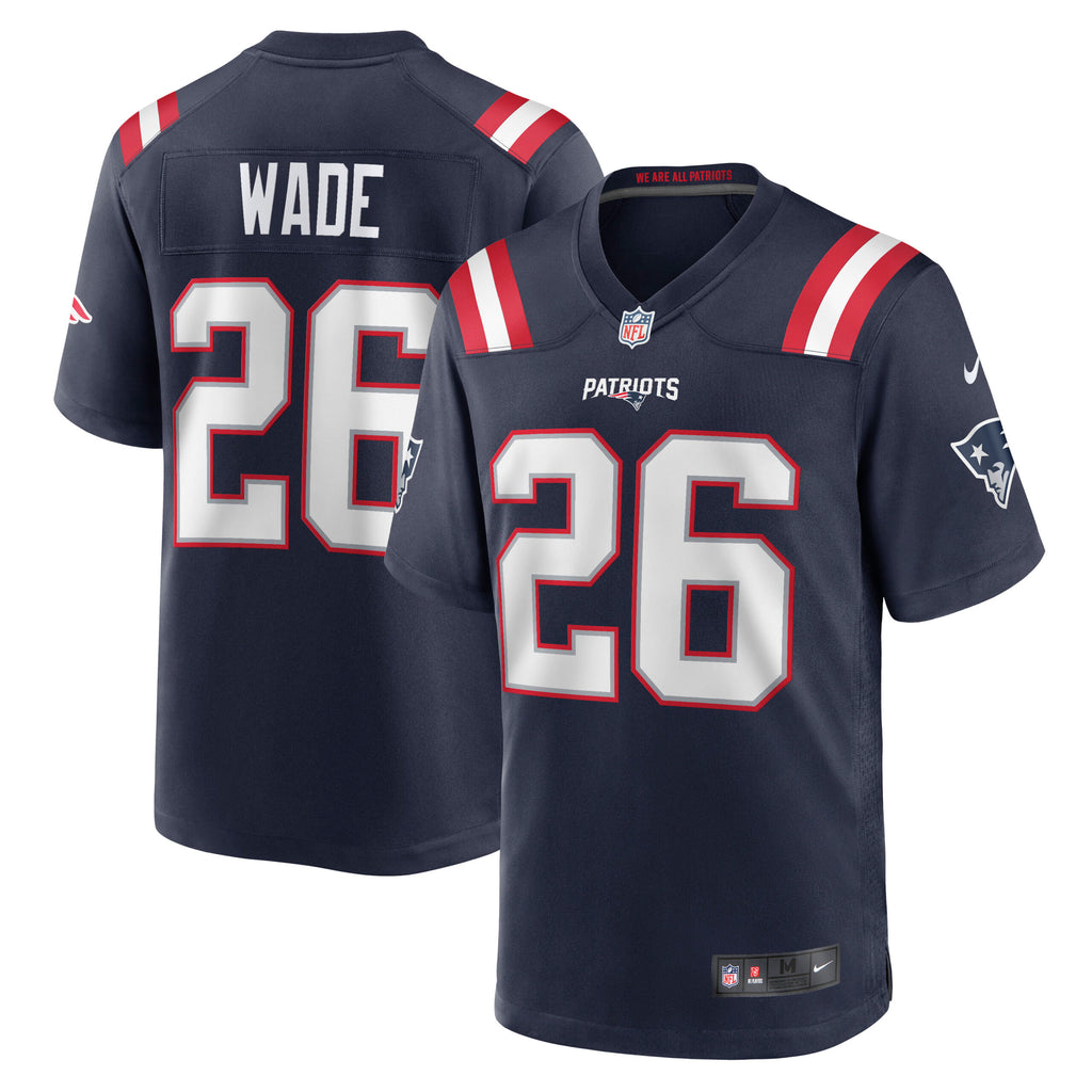 Shaun Wade New England Patriots Game Jersey - Navy