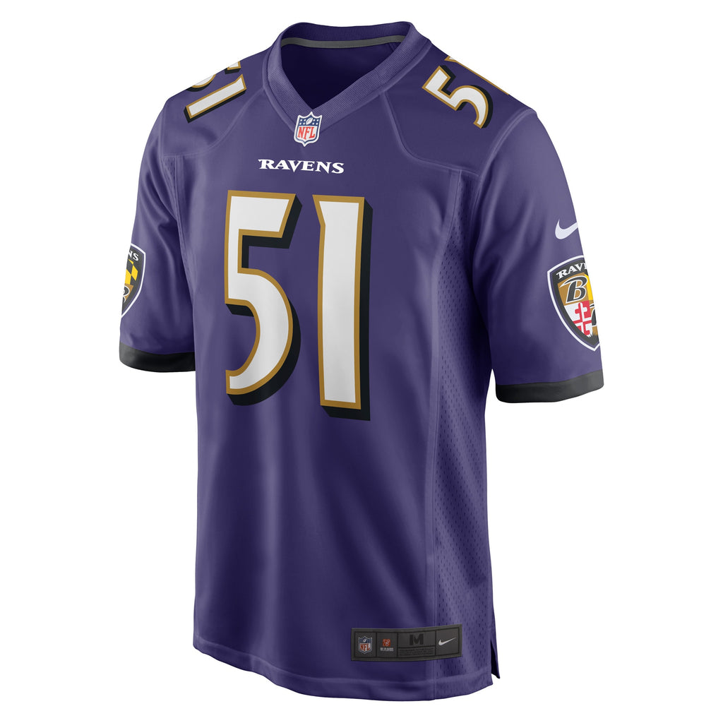 Josh Ross Baltimore Ravens Game Player Jersey - Purple