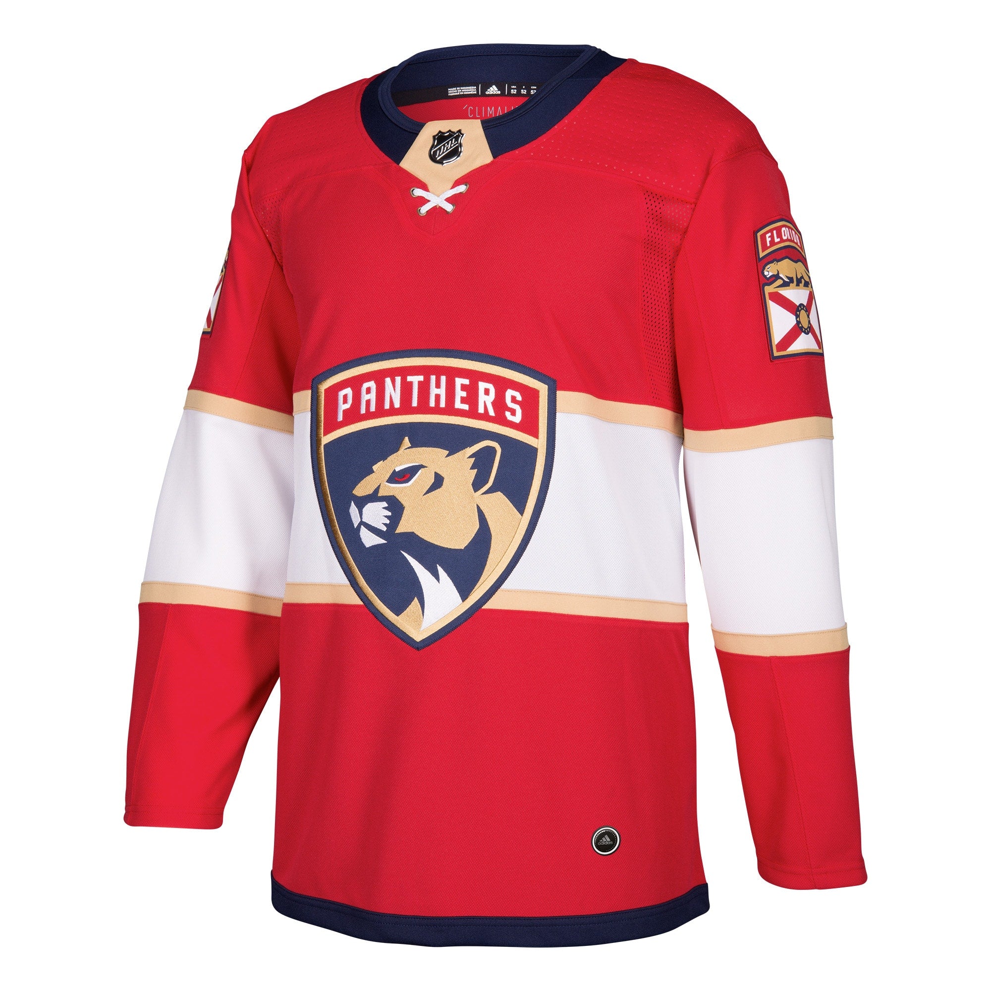 Florida Panthers Home Authentic Blank Jersey - Red