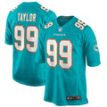 Jason Taylor Miami Dolphins Game Retired Player Jersey - Aqua