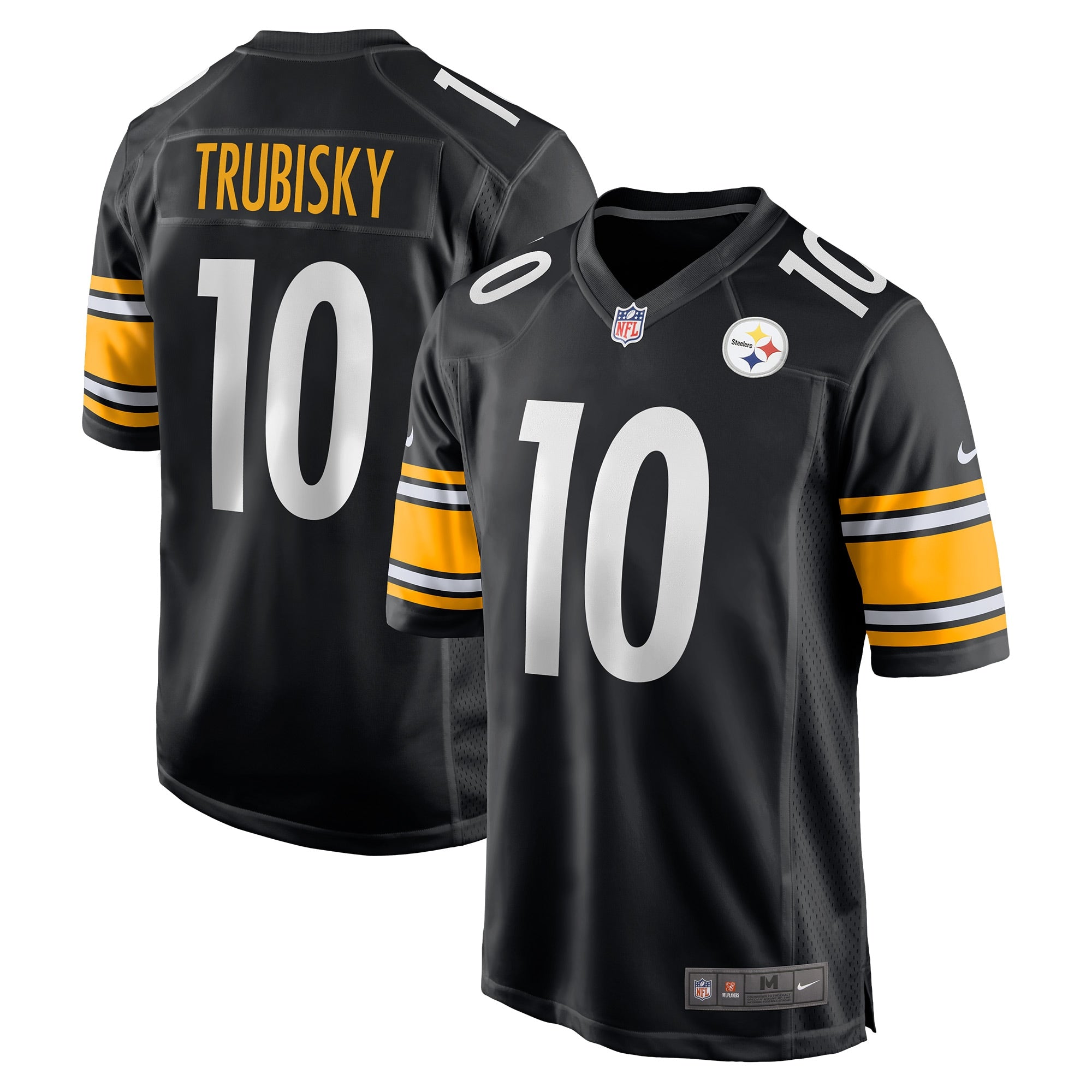 Mitchell Trubisky Pittsburgh Steelers Game Jersey - Black