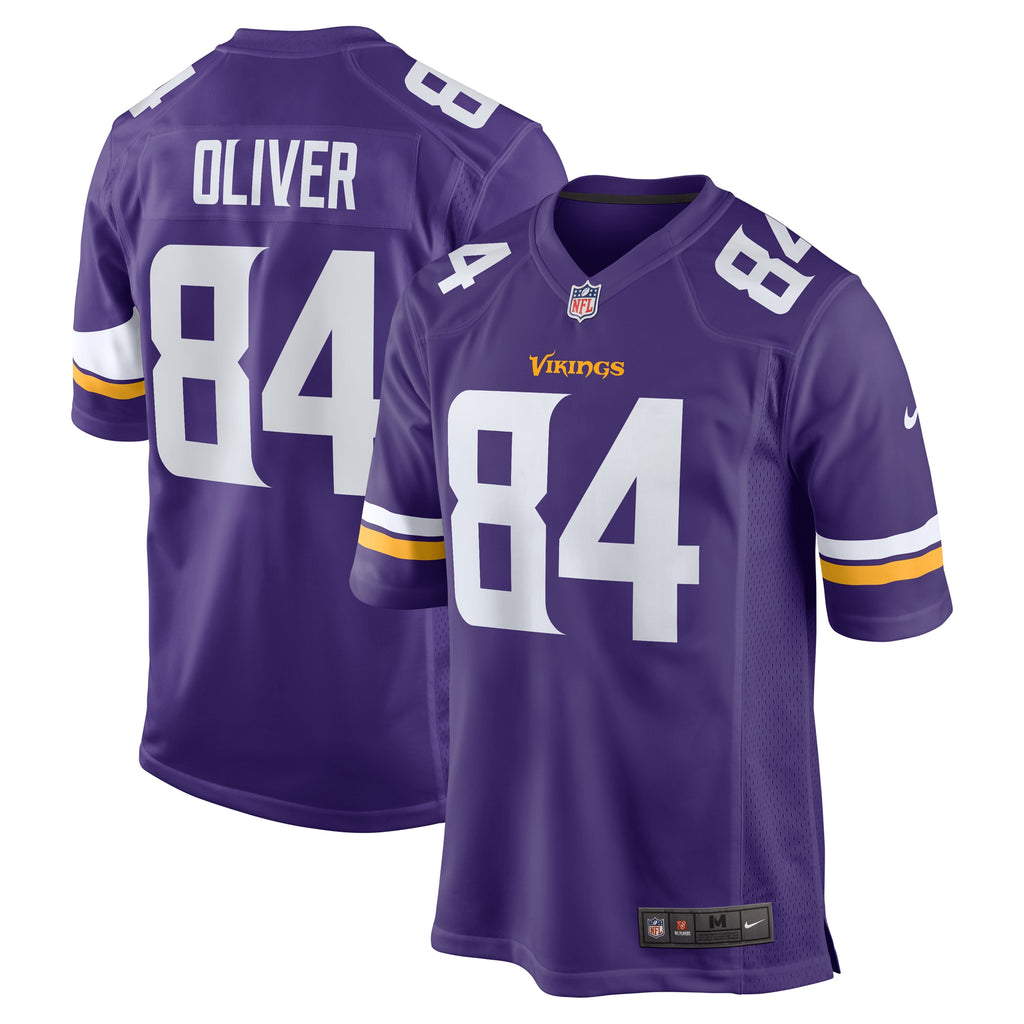 Josh Oliver Minnesota Vikings Game Player Jersey - Purple