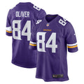 Josh Oliver Minnesota Vikings Game Player Jersey - Purple