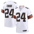 Men's Cleveland Browns Nick Chubb Game Jersey White