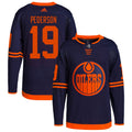 Lane Pederson Edmonton Oilers Alternate Primegreen Authentic Pro Jersey - Navy