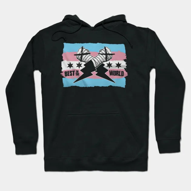 Cm Punk Best In The World Trans Pride Hoodie