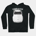 Corvette C4-White Hoodie