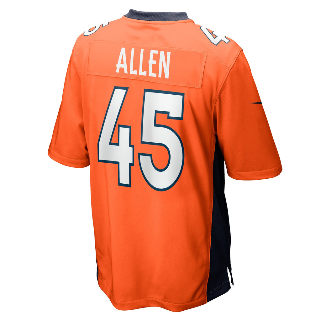Christopher Allen Denver Broncos Game Player Jersey - Orange
