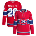 Johnathan Kovacevic Montreal Canadiens Home Primegreen Authentic Pro Jersey - Red