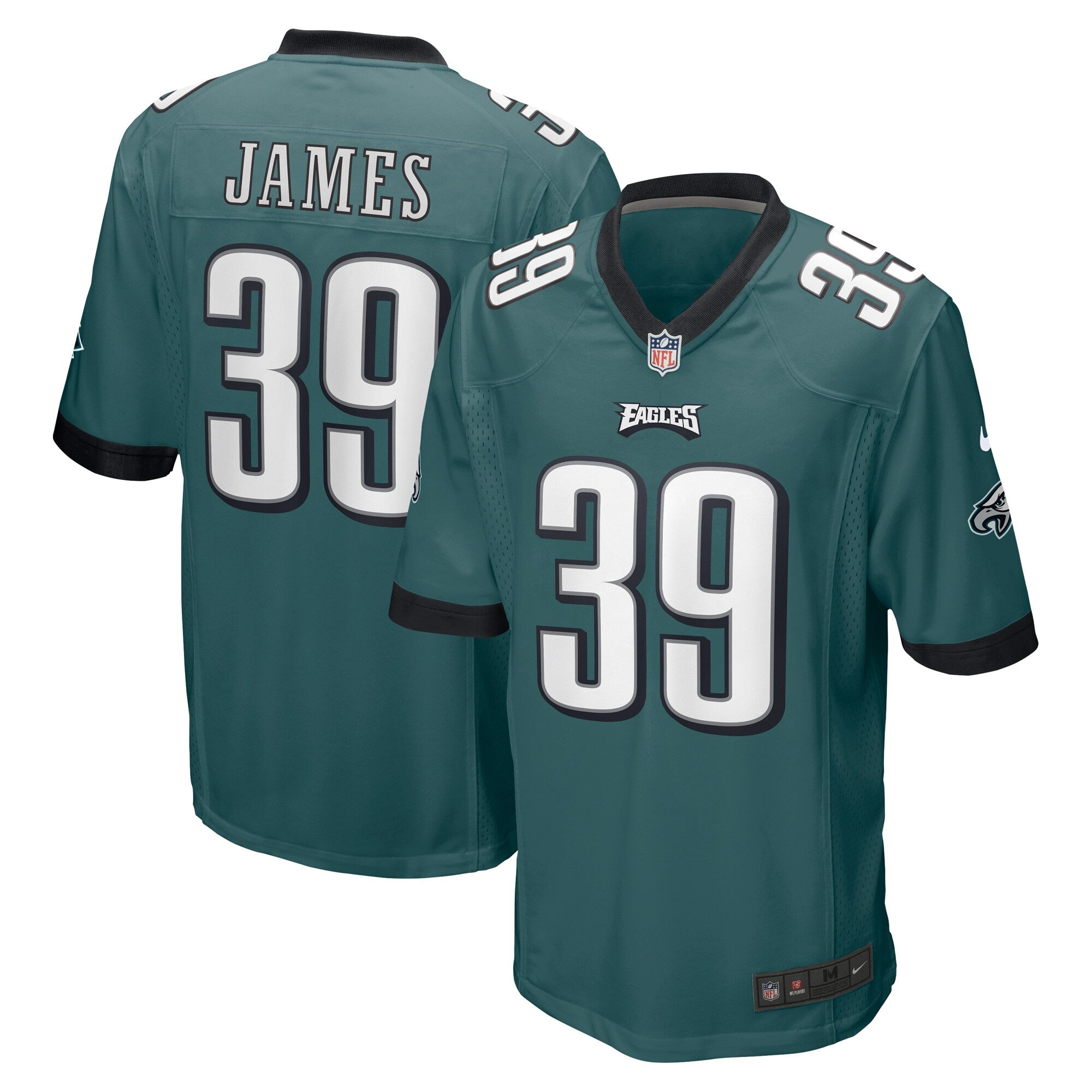 Craig James Philadelphia Eagles Game Jersey - Midnight Green