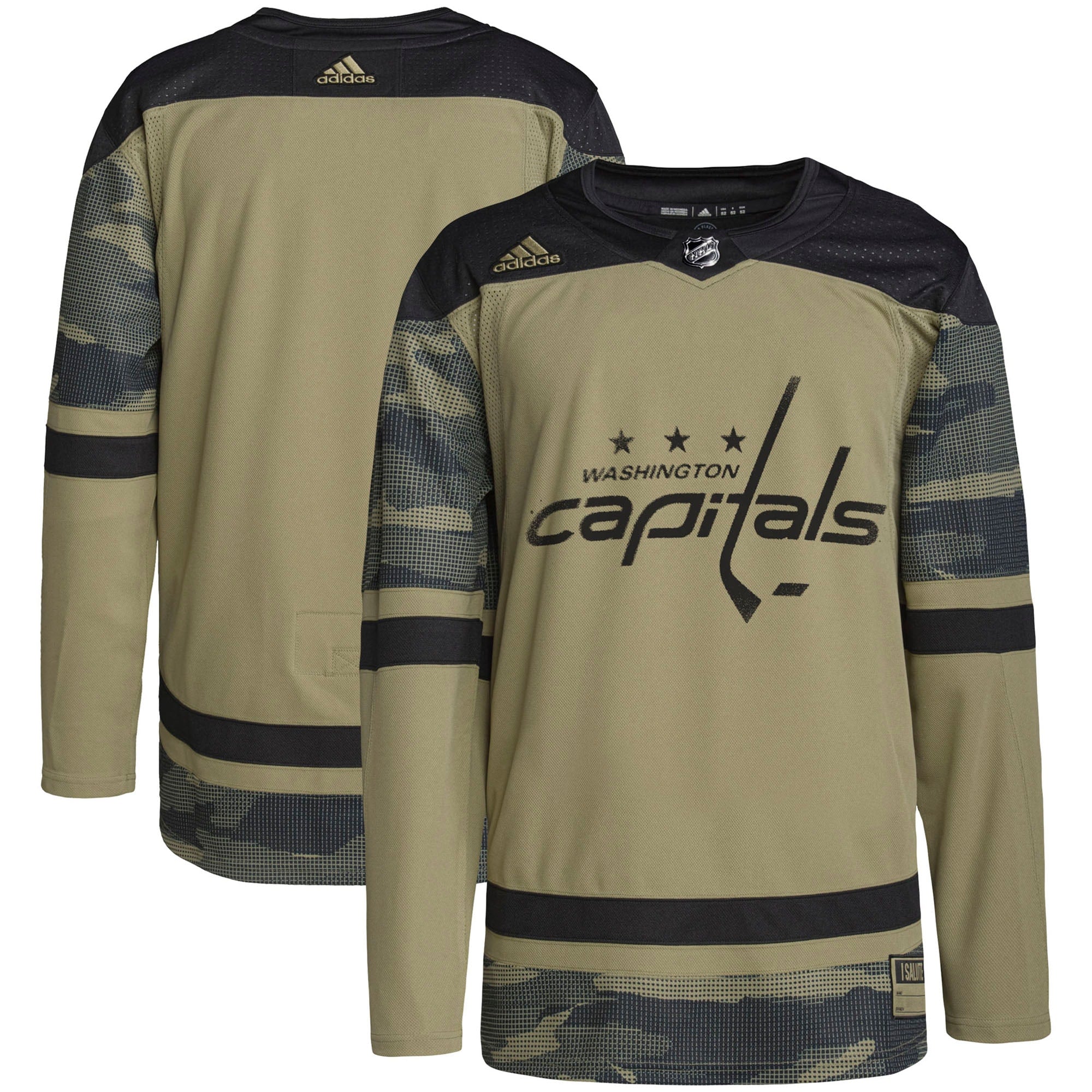Washington Capitals Military Appreciation Team Authentic Practice Jersey - Camo