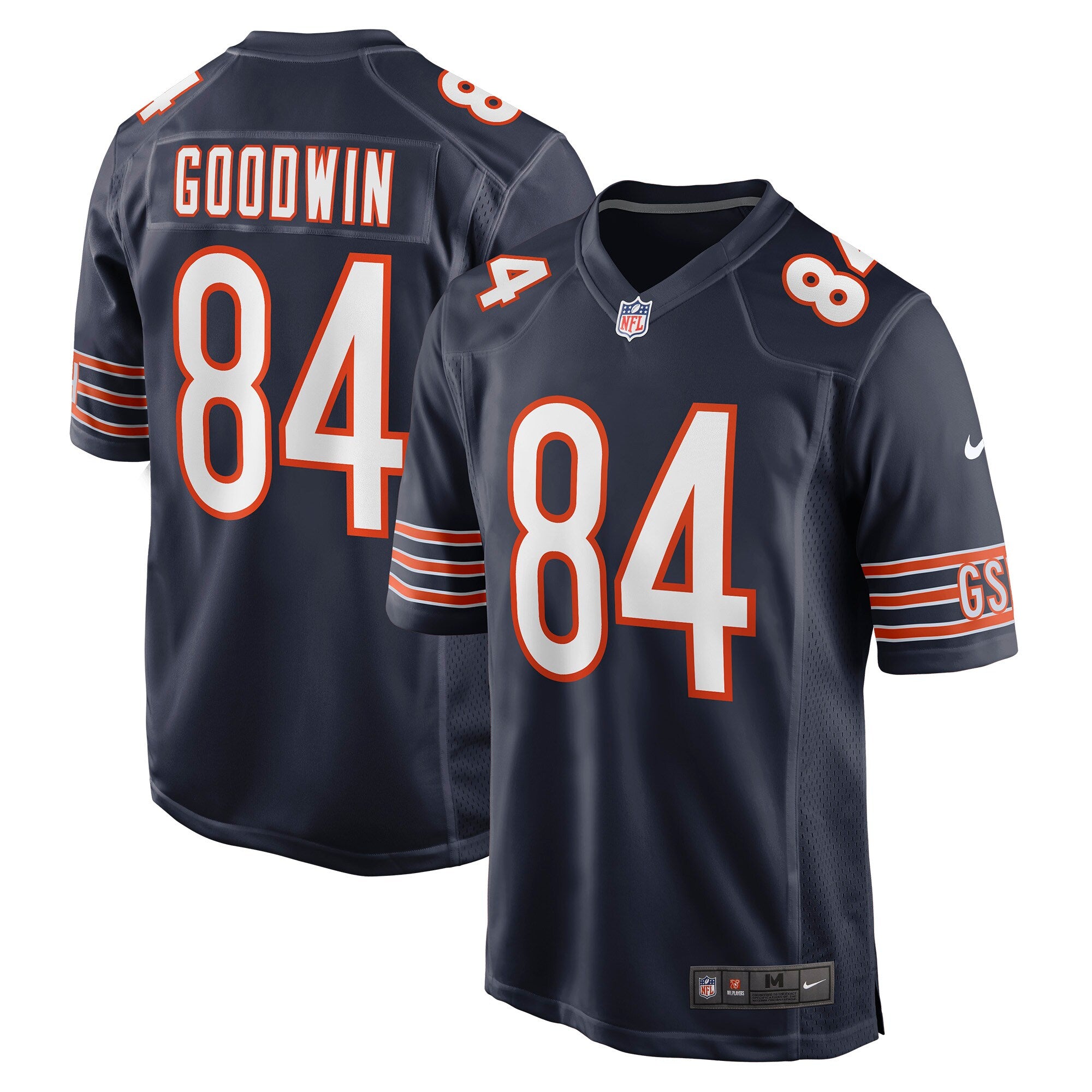 Marquise Goodwin Chicago Bears Game Jersey - Navy