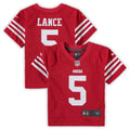 Toddler Trey Lance Scarlet San Francisco 49ers Game Jersey