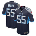 Jayon Brown Tennessee Titans Game Jersey - Navy