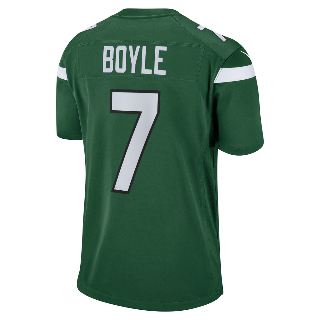 Tim Boyle New York Jets Game Jersey - Gotham Green