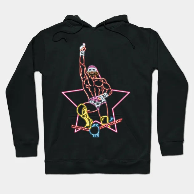 Macho Man Top Rope Neon Hoodie